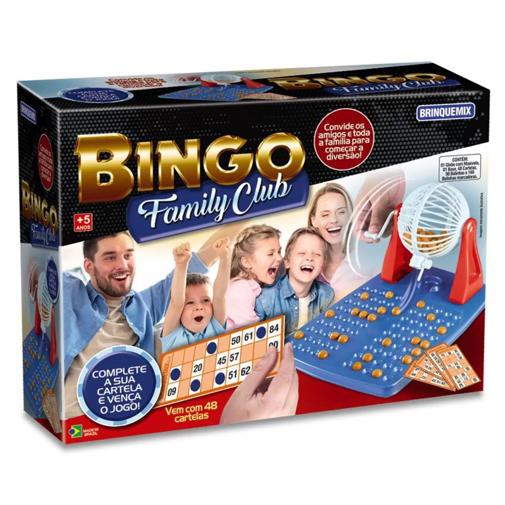 Jogo Bingo Family Club - Brinquemix - Loja Mega