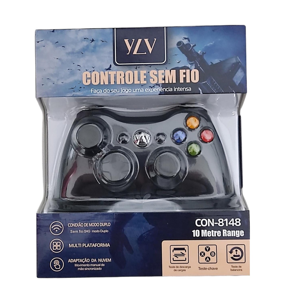 Controles com e sem fio Xbox 360