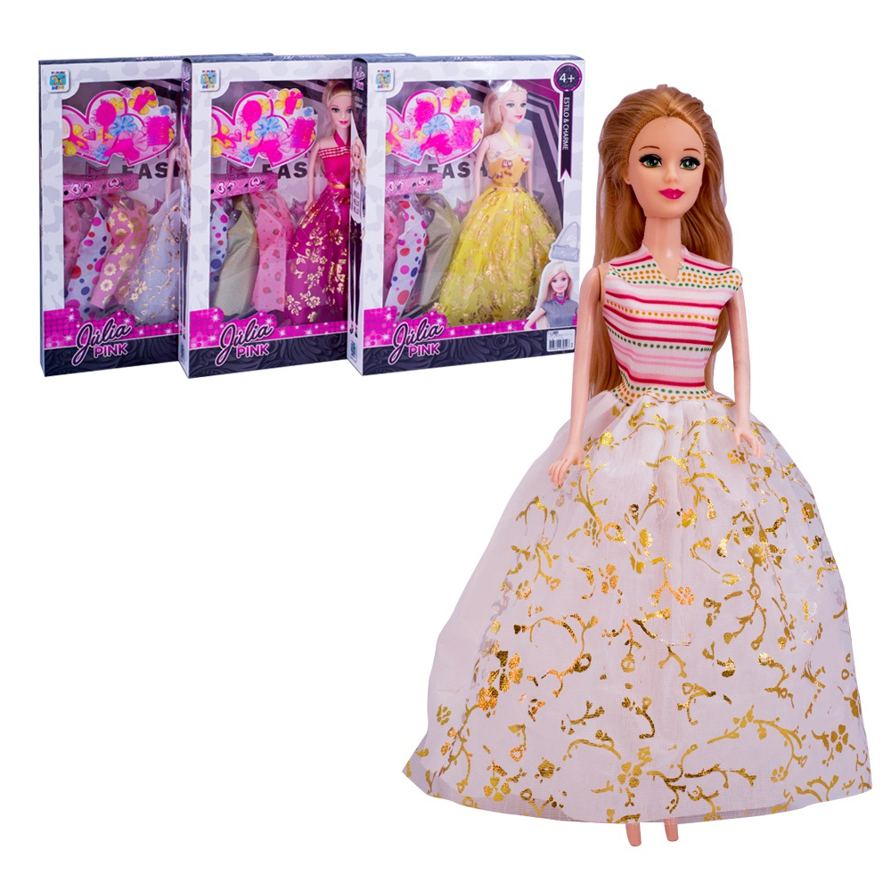 Barbie Doll Família Conjunto completo com roupas, 4 Pessoas, Mamãe