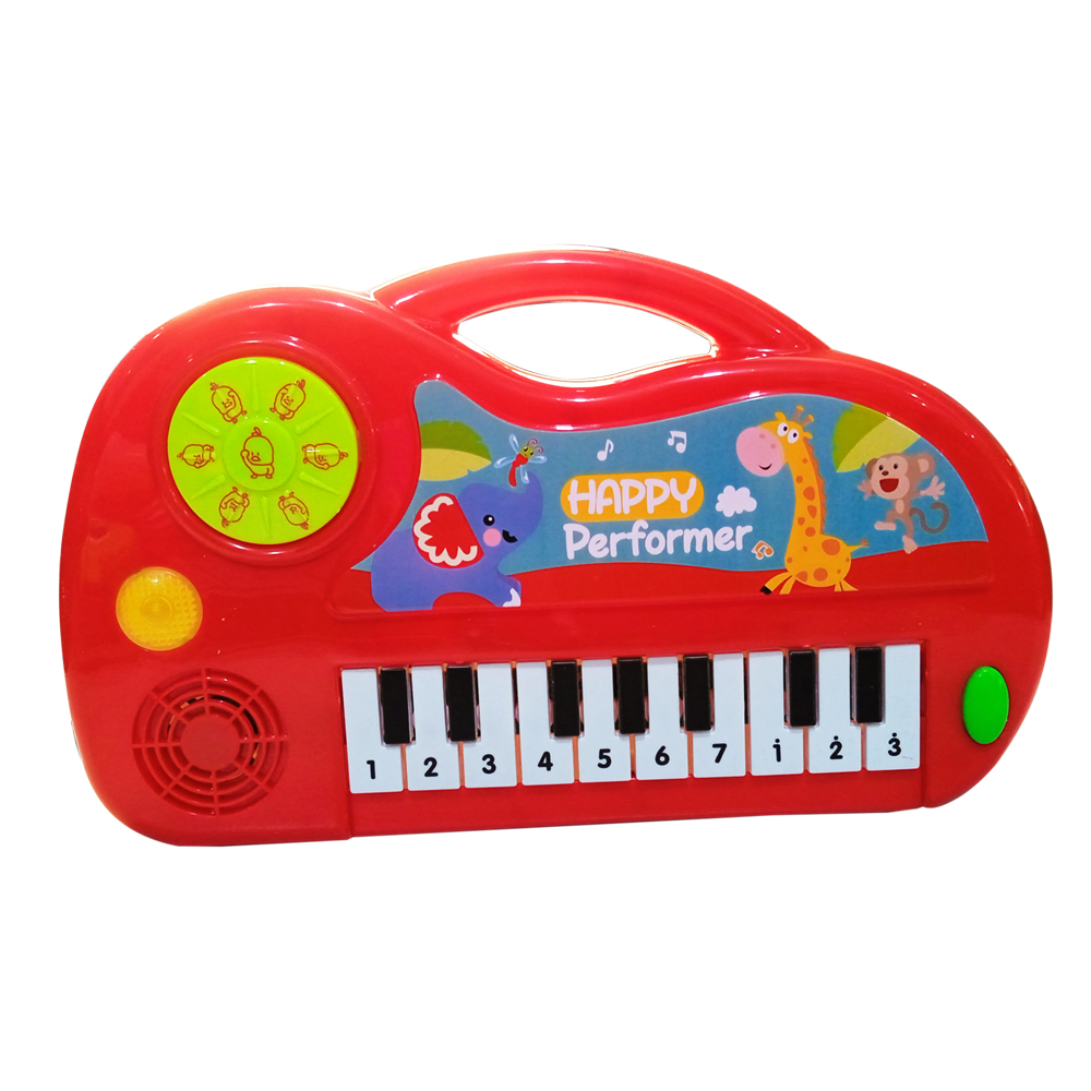 Teclado Piano Musical Luz Som De Bicho Animais Infantil