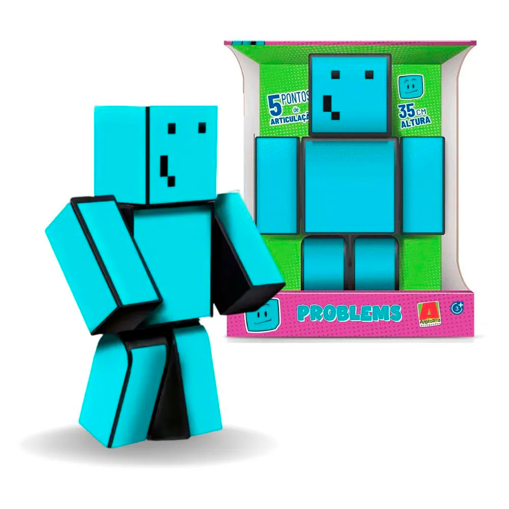 Boneco STICK Minecraft 25CM Turma do Problems ALGAZARRA – Starhouse Mega  Store