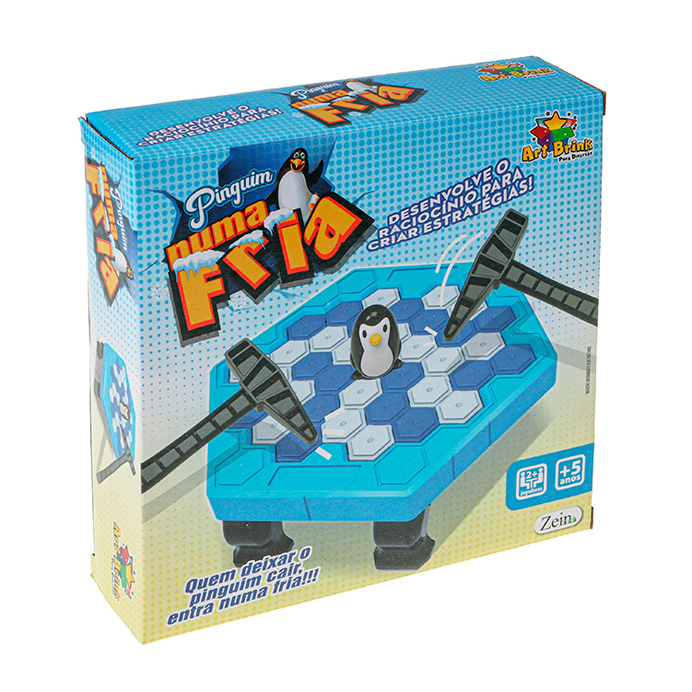 Jogo Quebra Gelo Pinguim Numa Fria - Art Brink - MP Brinquedos