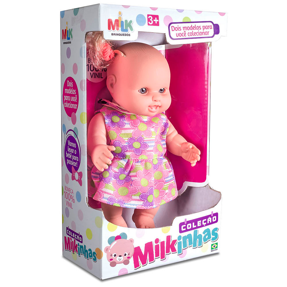 Boneca Pepita Milk Sons de Bebê