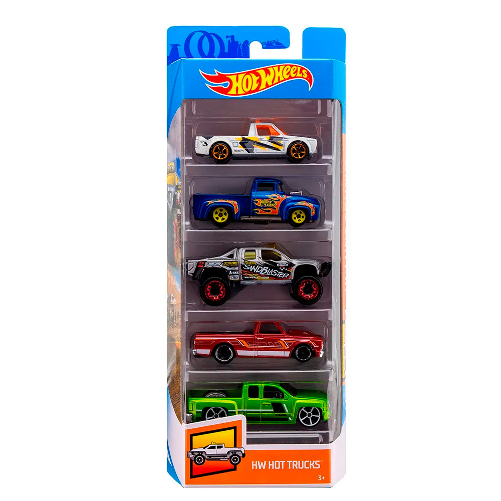 Carrinhos - Hot Wheels - Pacote com 5 Carros - Sortidos - Mattel