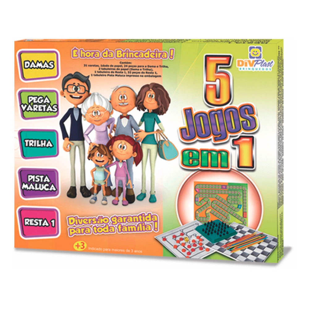 Jogo de Tabuleiro 2 em 1 Dama e Trilha Brinquedo Presente Oferta