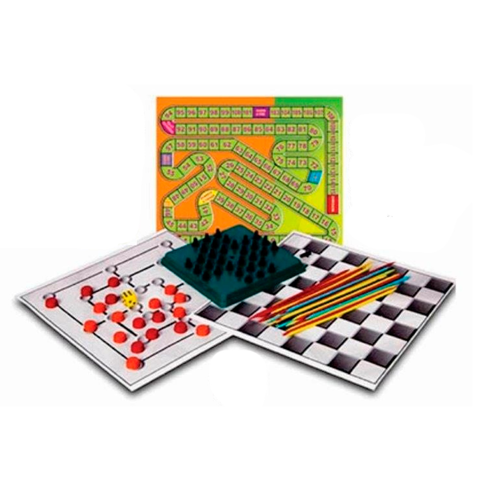 Jogo Tabuleiro 4 Em 1 Dama Ludo Trilha Pega Vareta Brinquedo