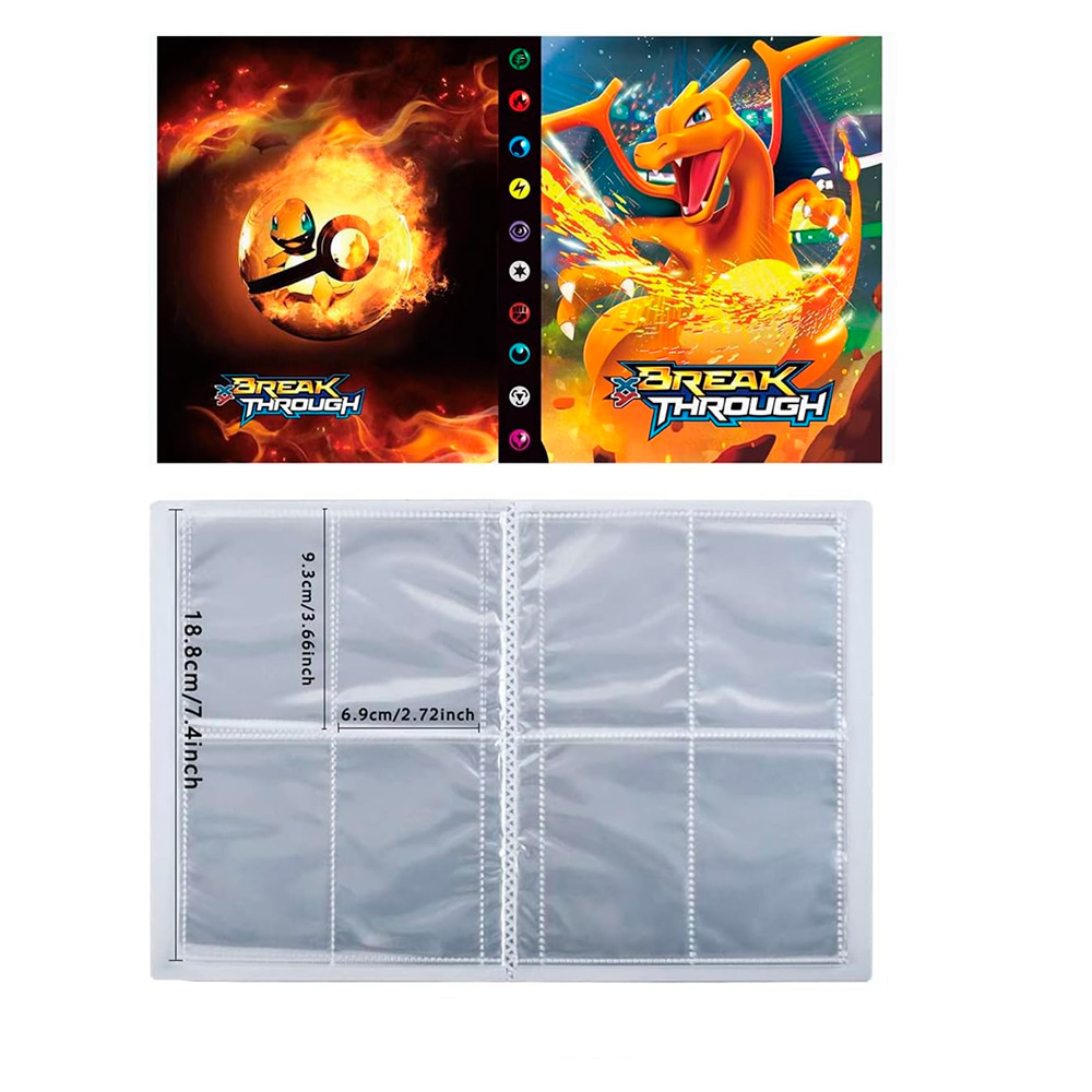 Álbum Pasta tipo Fichário compatível com Card Pokémon - Charizard