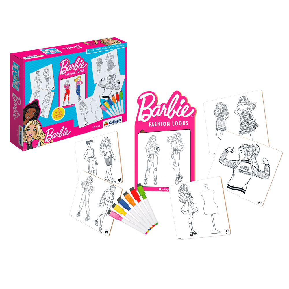 Quebra Cabeca para Colorir Barbie - Xalingo