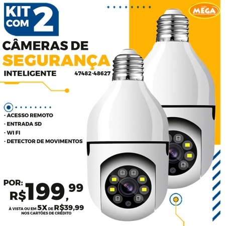 Banner Pequeno – Kit com 2 Câmeras de Segurança Inteligente