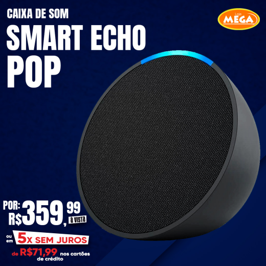 Banner Site Pequeno – Caixa de Som Smart Echo Pop