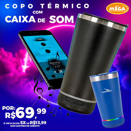 Banner Site Pequeno – Copo Térmico com Caixa de Som