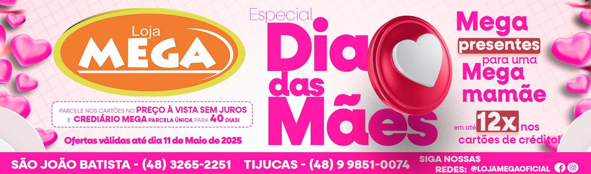 Banner Site – Dia das Mães 2025