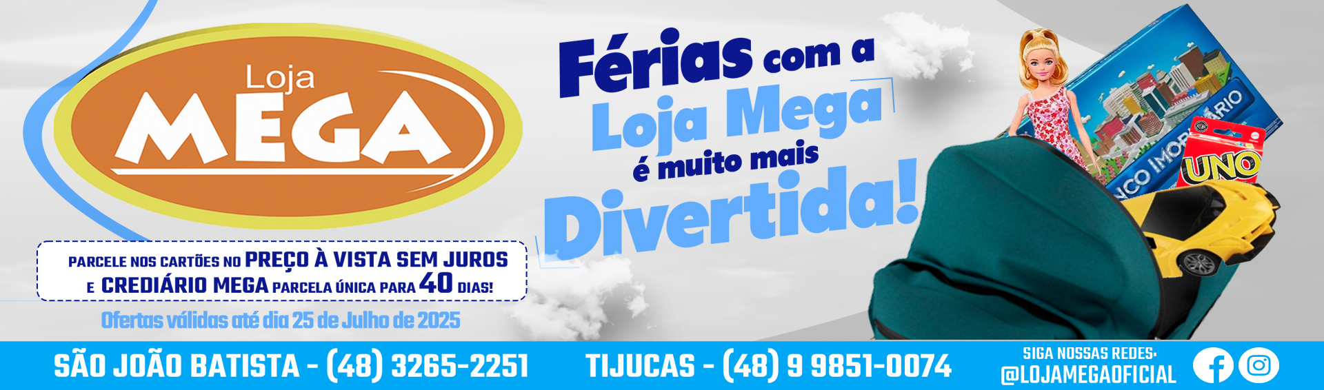 Banner Site – Férias Escolares 2025